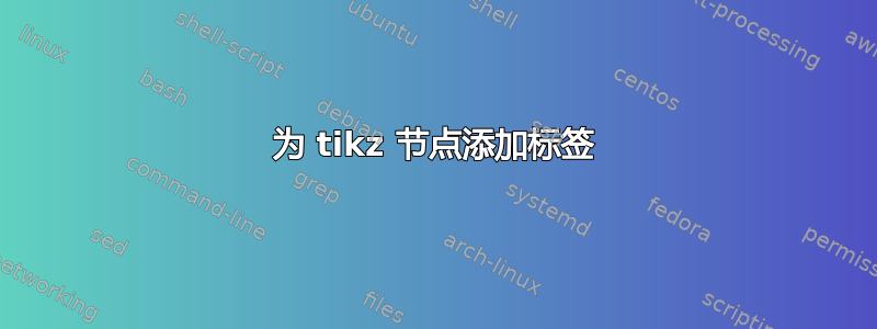 为 tikz 节点添加标签