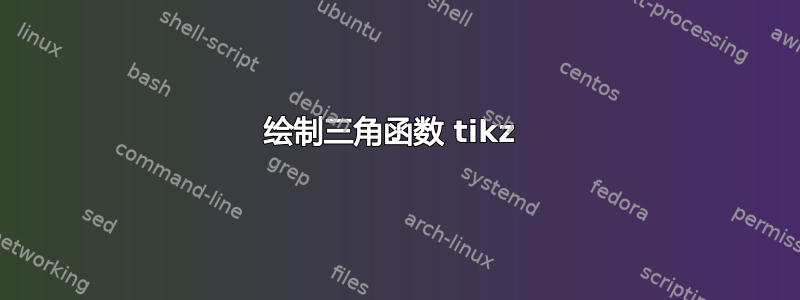 绘制三角函数 tikz 