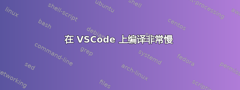 在 VSCode 上编译非常慢