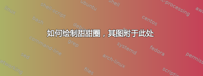 如何绘制甜甜圈，其图附于此处