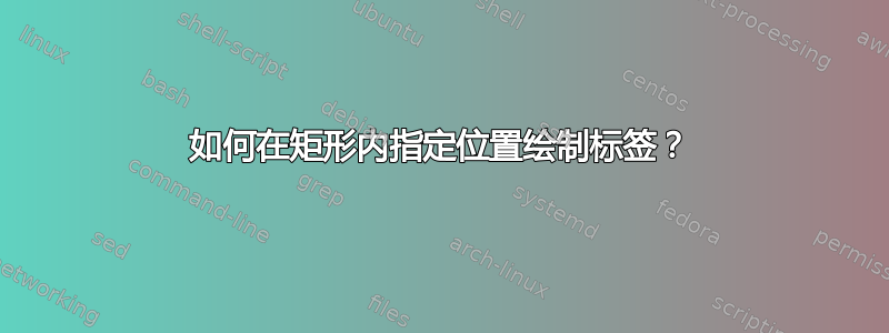 如何在矩形内指定位置绘制标签？