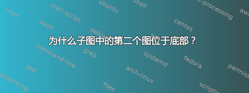 为什么子图中的第二个图位于底部？