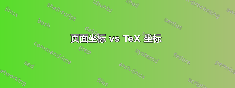 页面坐标 vs TeX 坐标