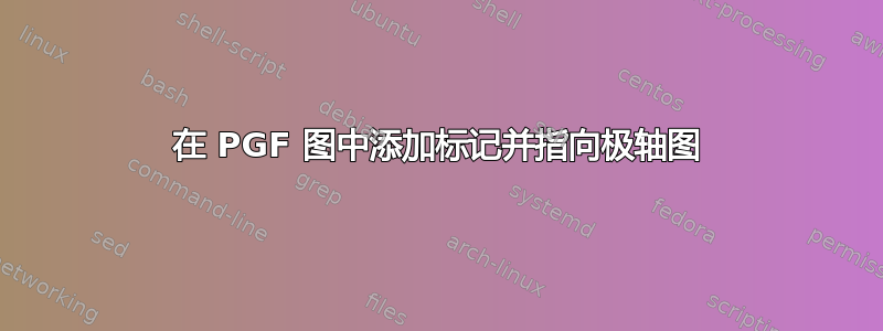 在 PGF 图中添加标记并指向极轴图