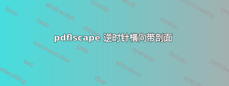 pdflscape 逆时针横向带剖面