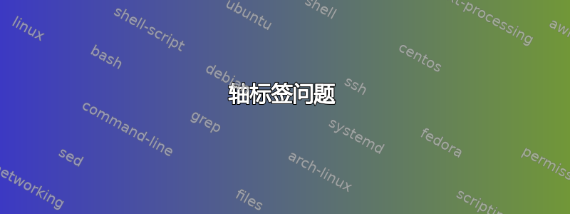 轴标签问题