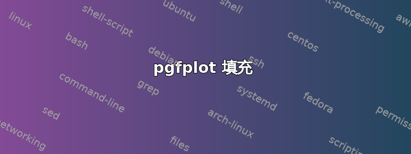 pgfplot 填充