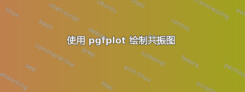 使用 pgfplot 绘制共振图