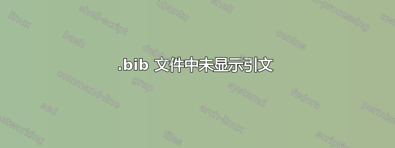 .bib 文件中未显示引文