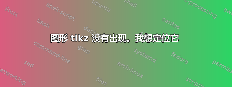 图形 tikz 没有出现。我想定位它