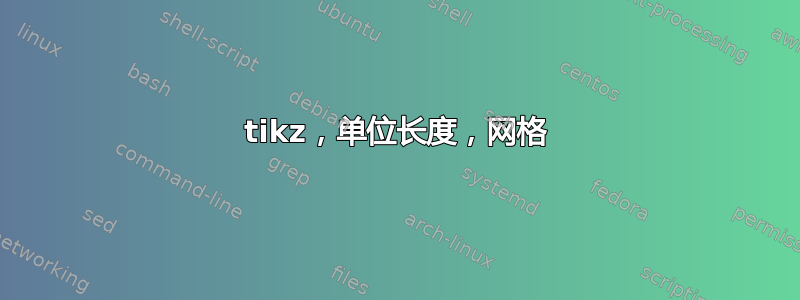 tikz，单位长度，网格