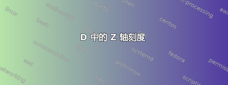 3D 中的 Z 轴刻度