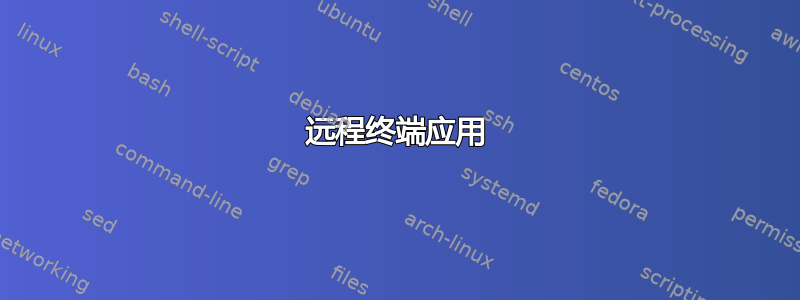 远程终端应用