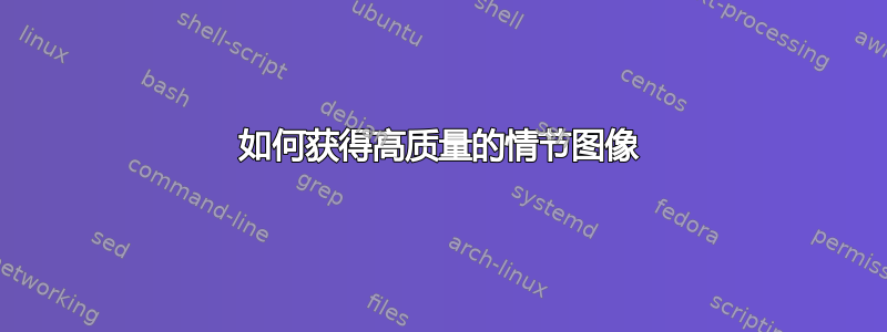 如何获得高质量的情节图像