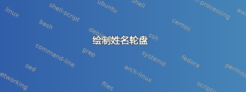 绘制姓名轮盘 