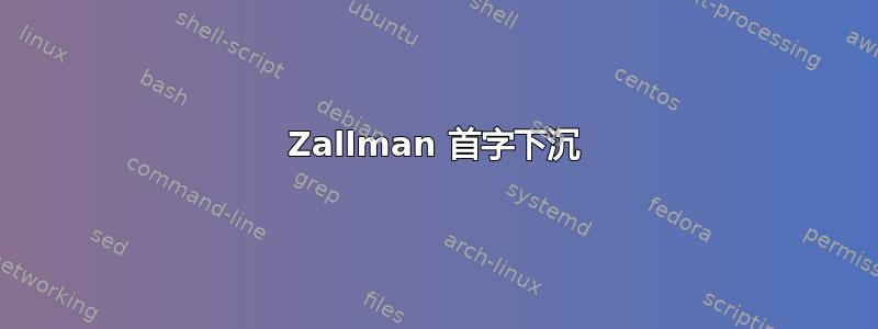 Zallman 首字下沉