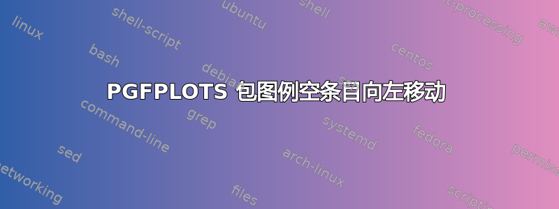 PGFPLOTS 包图例空条目向左移动