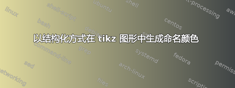 以结构化方式在 tikz 图形中生成命名颜色