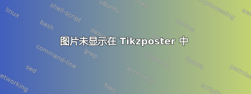 图片未显示在 Tikzposter 中