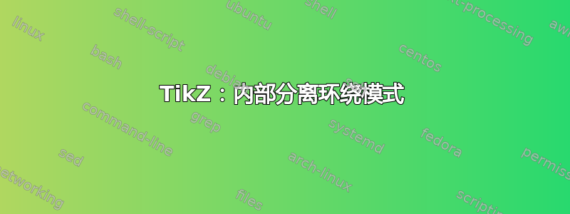 TikZ：内部分离环绕模式