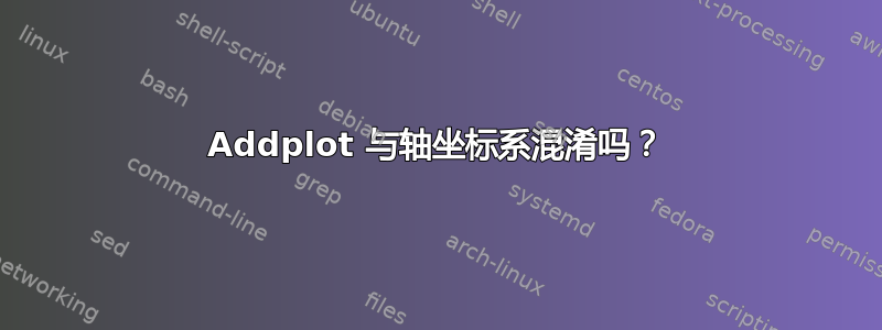 Addplot 与轴坐标系混淆吗？