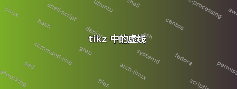 tikz 中的虚线