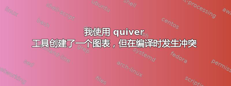 我使用 quiver 工具创建了一个图表，但在编译时发生冲突