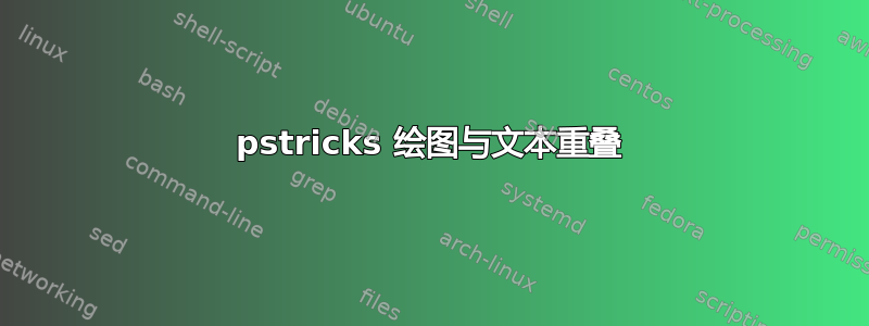 pstricks 绘图与文本重叠