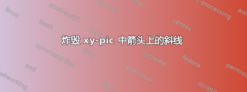 炸毁 xy-pic 中箭头上的斜线