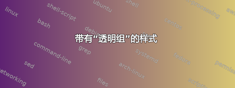 带有“透明组”的样式