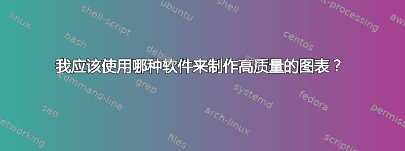 我应该使用哪种软件来制作高质量的图表？