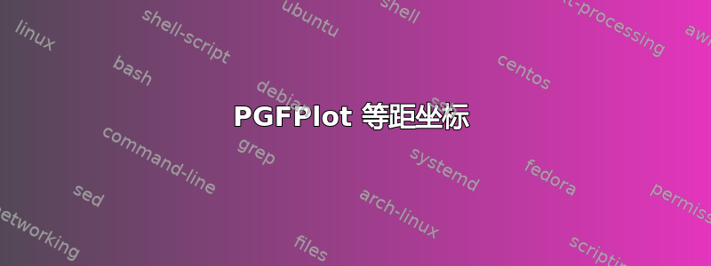 PGFPlot 等距坐标