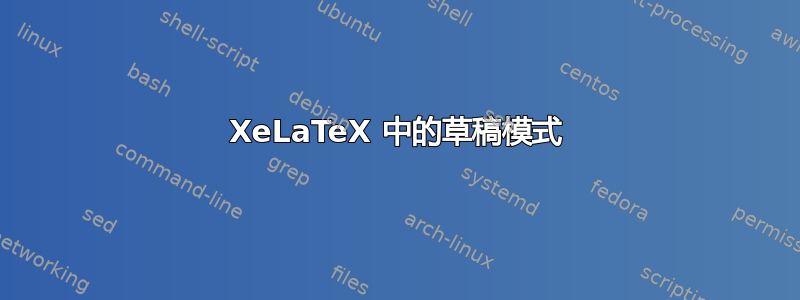 XeLaTeX 中的草稿模式