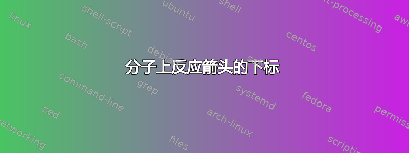 分子上反应箭头的下标