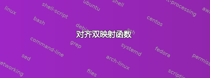 对齐双映射函数