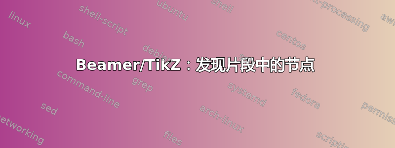 Beamer/TikZ：发现片段中的节点