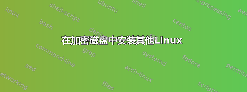 在加密磁盘中安装其他Linux