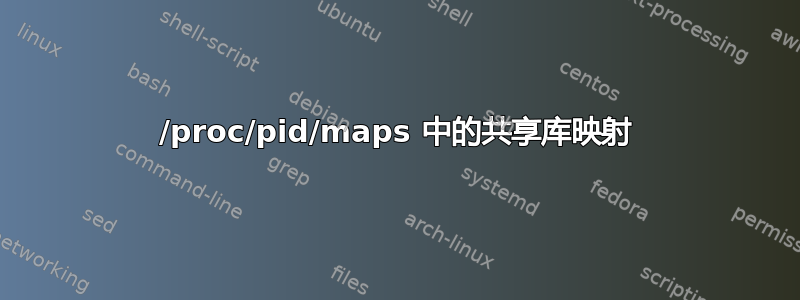 /proc/pid/maps 中的共享库映射