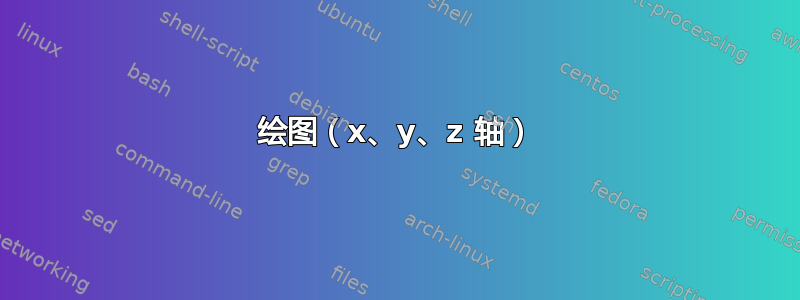 绘图（x、y、z 轴）