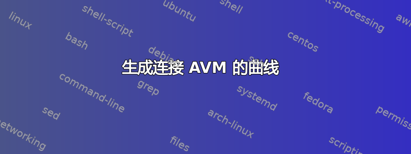 生成连接 AVM 的曲线 