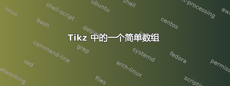 Tikz 中的一个简单数组