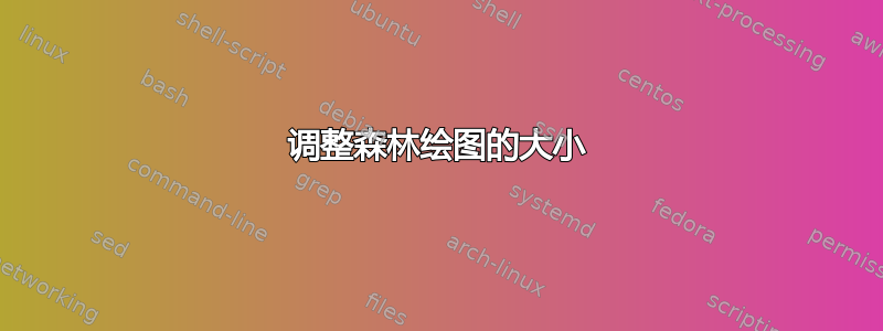 调整森林绘图的大小