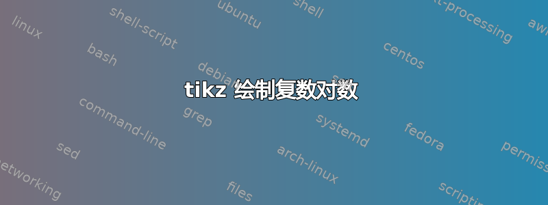 tikz 绘制复数对数