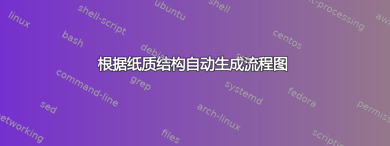 根据纸质结构自动生成流程图