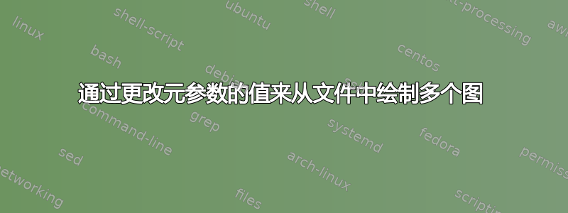 通过更改元参数的值来从文件中绘制多个图