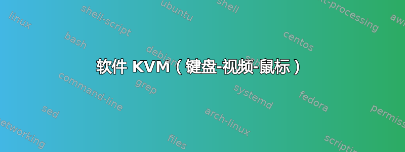 软件 KVM（键盘-视频-鼠标）