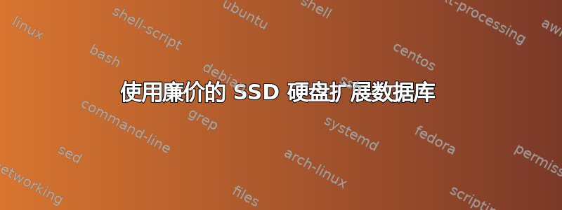 使用廉价的 SSD 硬盘扩展数据库