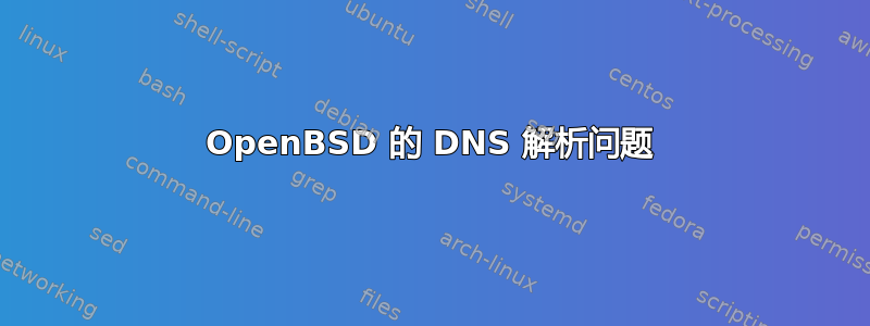 OpenBSD 的 DNS 解析问题