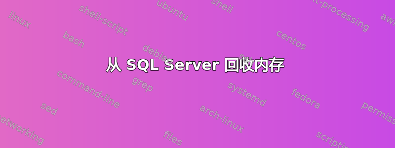 从 SQL Server 回收内存