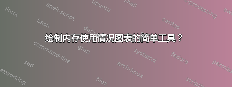 绘制内存使用情况图表的简单工具？